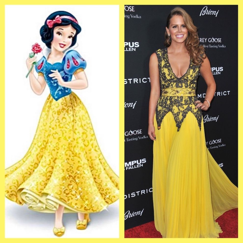 Disney hercegnő és hasonló jellegű ruha a kifutón