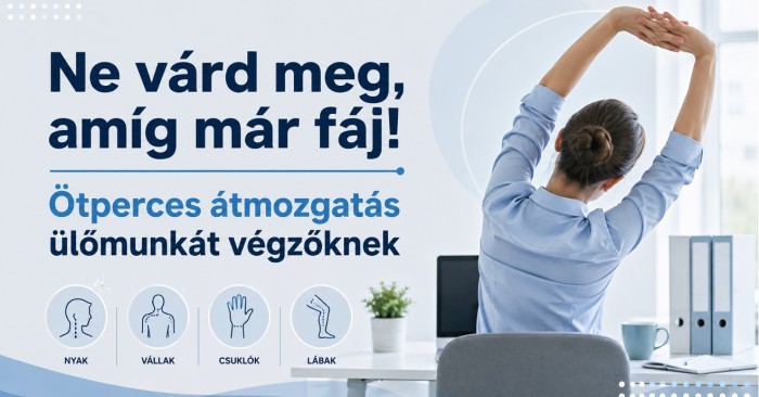Ötperces átmozgatás azoknak, akik egész nap monitor előtt dolgoznak