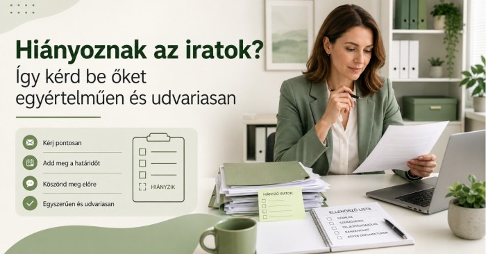 Hogyan kérd be határozottan, mégis udvariasan a hiányzó iratokat?