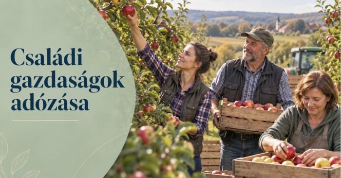 A mezőgazdasági őstermelők és az őstermelők családi gazdaságának adózása