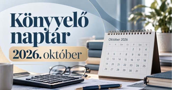 2026. októberi adózási határidők – Könyvelői naptár